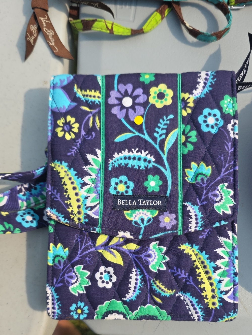 Bella Taylor Navy Floral Crossbody Bag